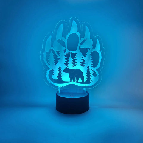 Bear Paw LED Light | Mountain Lodge Bear Claw Lamp | Nature