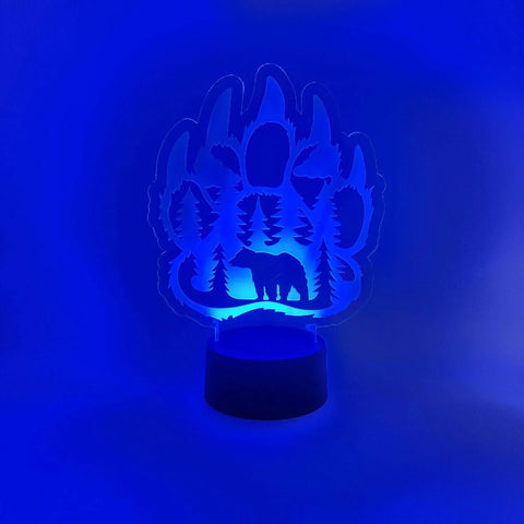 Bear Paw LED Light | Mountain Lodge Bear Claw Lamp | Nature