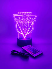 Bigfoot UFO Abduction LED Light | Sasquatch Alien Spaceship