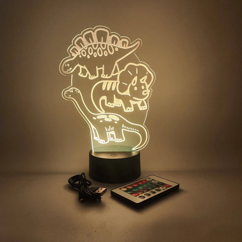 Dinosaur LED Light Lamp | Paleontology & Archaeology Gifts