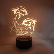 Dolphin LED Lamp | Marine Life Swimming Dolphins Light