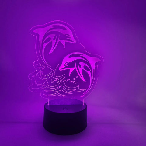 Dolphin LED Lamp | Marine Life Swimming Dolphins Light