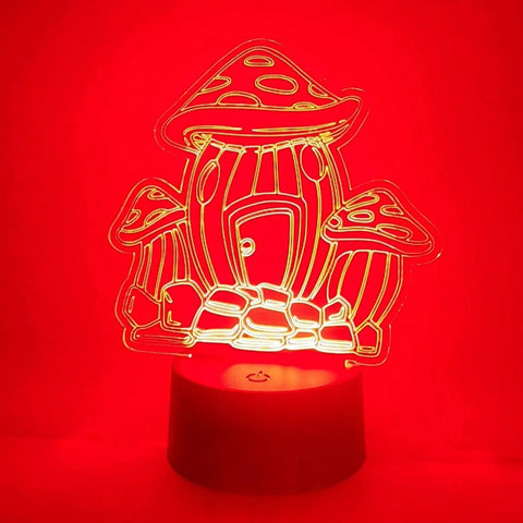 Fairy House Mushroom Lamp | Fairycore Gift | LED Light