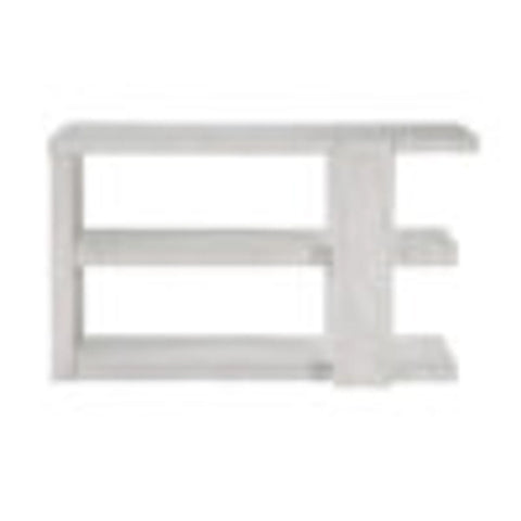 Sunset Trading Dover 30"H x 18"D x 50" Wide Rectangular Sofa Table with Storage Shelves | Cerused White Oak Wood