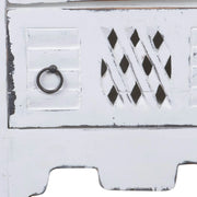 Sunset Trading Cottage End Table | Distressed White Solid Wood | Fully Assembled Nightstand