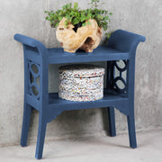 Sunset Trading Cottage Accent Table Console | Navy Blue Solid Wood | Fully Assembled Server