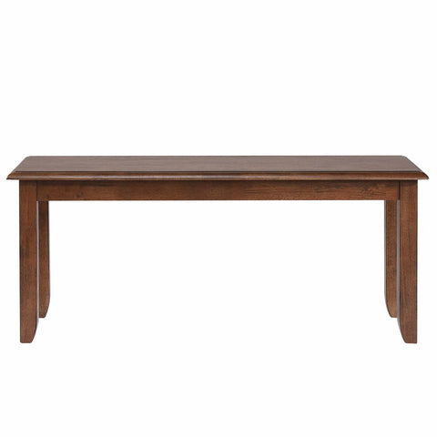 Sunset Trading Simply Brook 42" Dining Bench | Amish Brown Solid Wood | Solid Wood