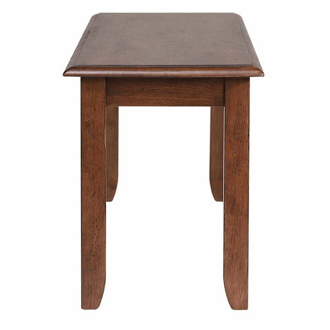 Sunset Trading Simply Brook 42" Dining Bench | Amish Brown Solid Wood | Solid Wood