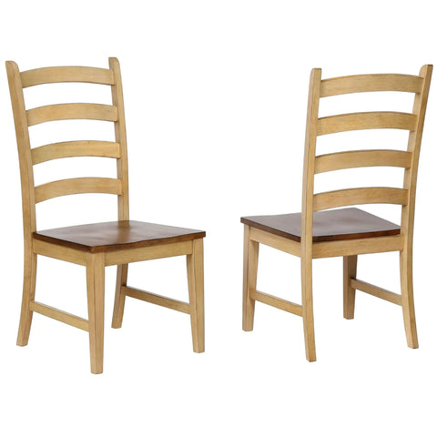 Sunset Trading Brook Ladder Back Dining Chair | Set of 2