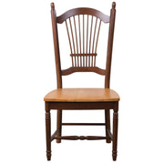Sunset Trading Oak Selections Allenridge Dining Chair | Nutmeg Brown and Light Oak | Set of 2