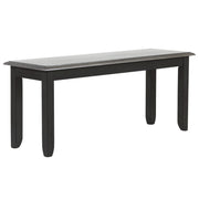 Sunset Trading Tempo Brook 42" Dining Bench | Distressed Black and Gray Wood