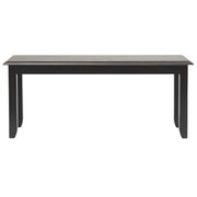 Sunset Trading Tempo Brook 42" Dining Bench | Distressed Black and Gray Wood