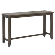 Sunset Trading Shades of Gray 65" Rectangular Narrow Pub Table | Small Space Counter Height Dining | Sofa Console | Seats 6