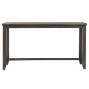 Sunset Trading Shades of Gray 65" Rectangular Narrow Pub Table | Small Space Counter Height Dining | Sofa Console | Seats 6