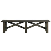 Sunset Trading Trestle 72" Dining Bench | Distressed Gray Wood