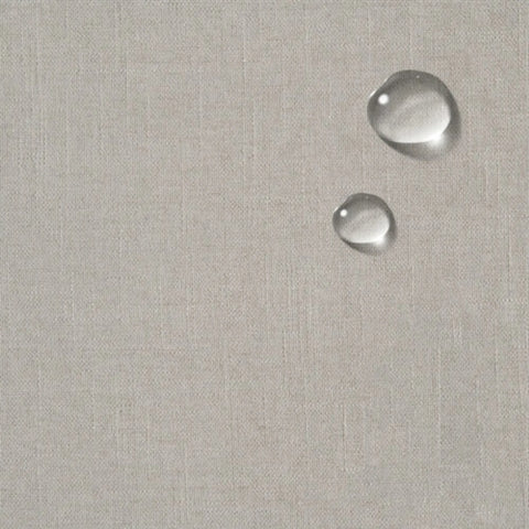 Sunset Trading Americana Box Cushion Slipcovered Ottoman | Light Gray