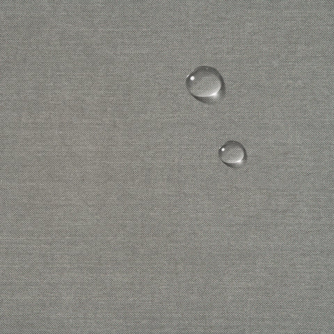 Sunset Trading Americana Box Cushion Slipcovered Ottoman | Performance Fabric Washable Water-Resistant Stain-Proof | Gray