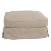 Sunset Trading Horizon Slipcovered Ottoman | Linen