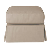 Sunset Trading Horizon Slipcovered Ottoman | Linen