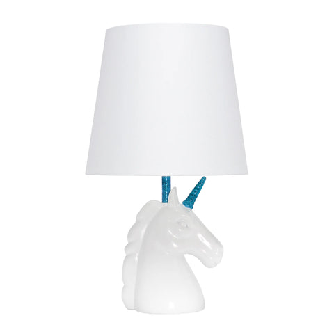 Simple Designs Sparkling Unicorn Table Lamp