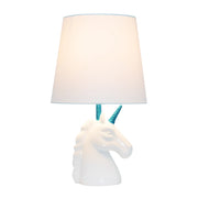 Simple Designs Sparkling Unicorn Table Lamp