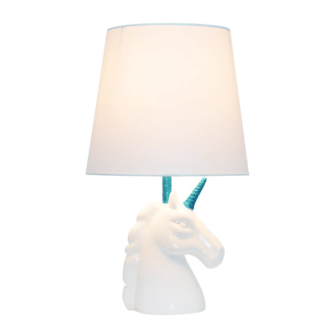 Simple Designs Sparkling Unicorn Table Lamp