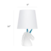 Simple Designs Sparkling Unicorn Table Lamp