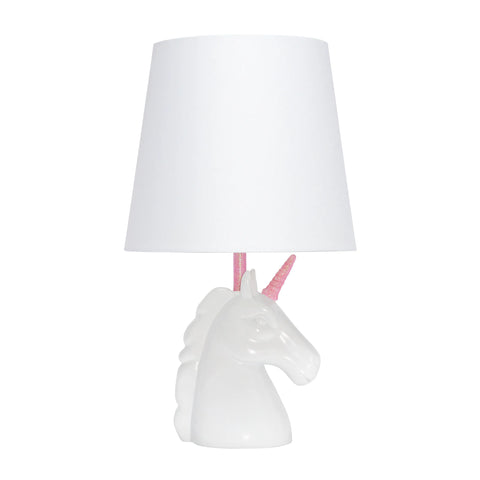 Simple Designs Sparkling Unicorn Table Lamp