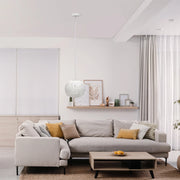 Lalia Home 1-Light 11.38" Bohemian Farmhouse Coastal Woven Paper Shade Pendant