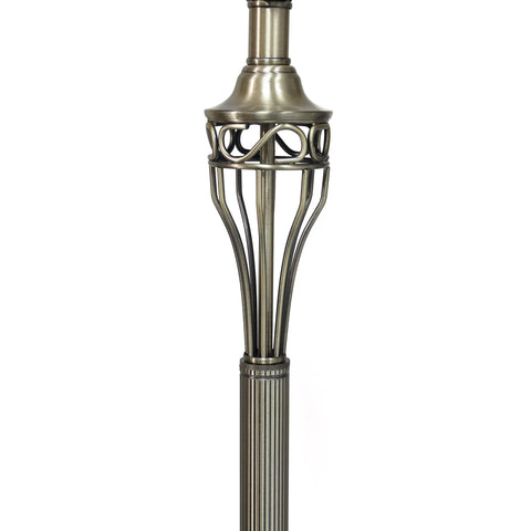 Lalia Home Perennial Roma Classic 3 Piece Metal Lamp Set (2 Table Lamps, 1 Floor Lamp)