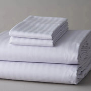 T-310 White Blended 6MM Satin Stripe Sheets - Pack Of: 1