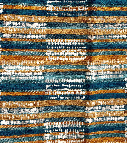 Plutus Timber Blue and Beige Textured Luxury Throw Pillow