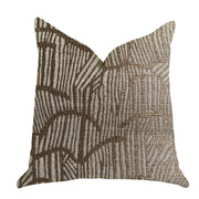 Plutus Metallic Bronze  Luxury Throw Pillow