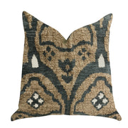 Plutus Tulip Zen Green Taupe Luxury Throw Pillow