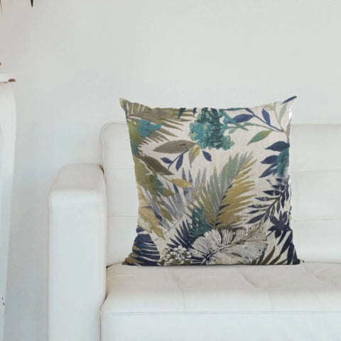 Plutus Camellia Floral Multi Color Luxury Throw Pillow