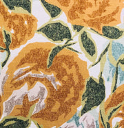 Plutus Dahlia Jardin Floral Brown and Green Luxury Throw Pilow