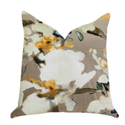 Plutus Maya De Aqua Floral Multi Color Luxury Throw Pillow