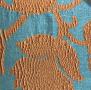 Plutus Golden Arabella Vine in Green and Bronze Tones Luxury Throw Pillow