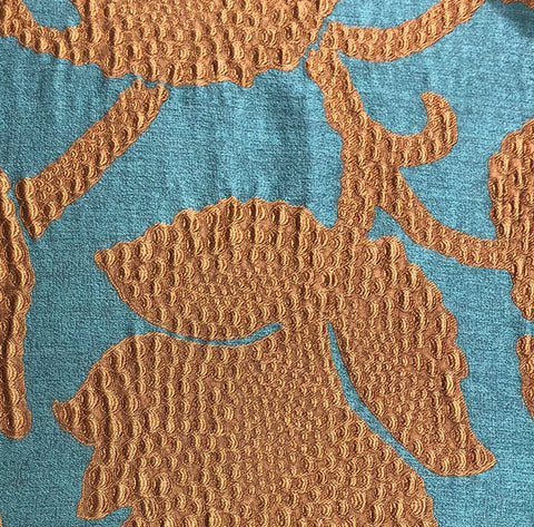 Plutus Golden Arabella Vine in Green and Bronze Tones Luxury Throw Pillow