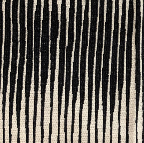 Plutus Black Crystal Luxury Throw Pillow in Black and Beige Tones