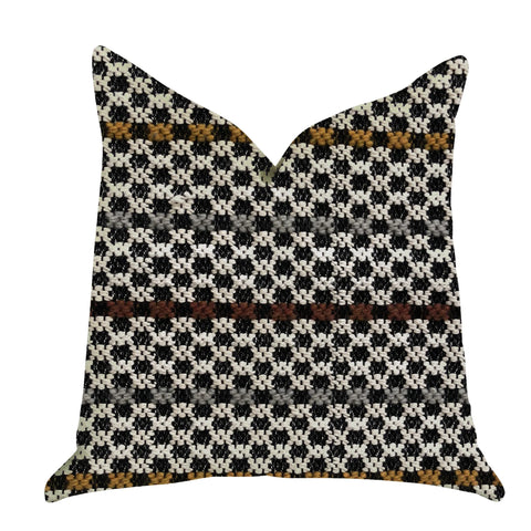 Plutus Poppy Chic Woven Luxury Throw Pillow in Multi Color