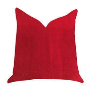 Plutus Amber Rose Luxury Throw Pillow in Red
