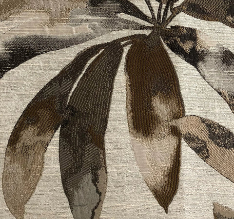 Plutus Santorini Cove Beige and Brown Tones Luxury Throw Pillow