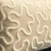 Plutus Chandra Taal Beige Geometric Luxury Throw Pillow