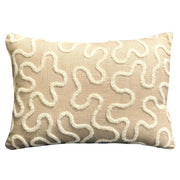 Plutus Chandra Taal Beige Geometric Luxury Throw Pillow