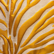 Plutus Mimosa Zebra  Orange Animal Motif Luxury Throw Pillow