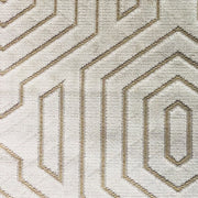 Plutus Pearly Velvet Gray Geometric Luxury Throw Pillow