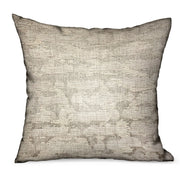 Plutus Silvered Rivulet Silver Solid Luxury Outdoor/Indoor Throw Pillow