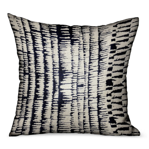 Plutus Radiant Beryl Blue Abstract Luxury Outdoor/Indoor Throw Pillow