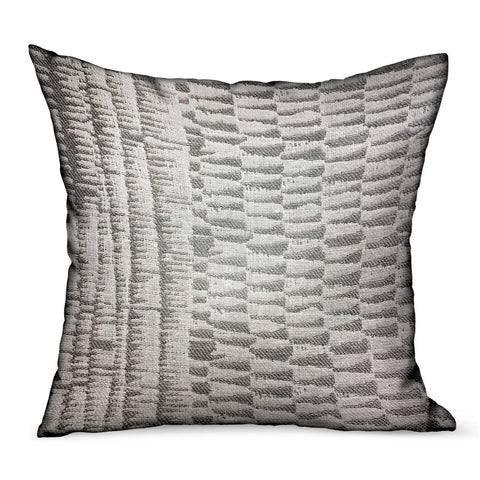 Plutus Epoxi River Gray Dobby Luxury Outdoor/Indoor Throw Pillow